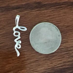 Lord & Taylor Jewelry - LOVE Sterling Silver Pendant Lord & Taylor Jewelry - LOVE Sterling Silver Pendant